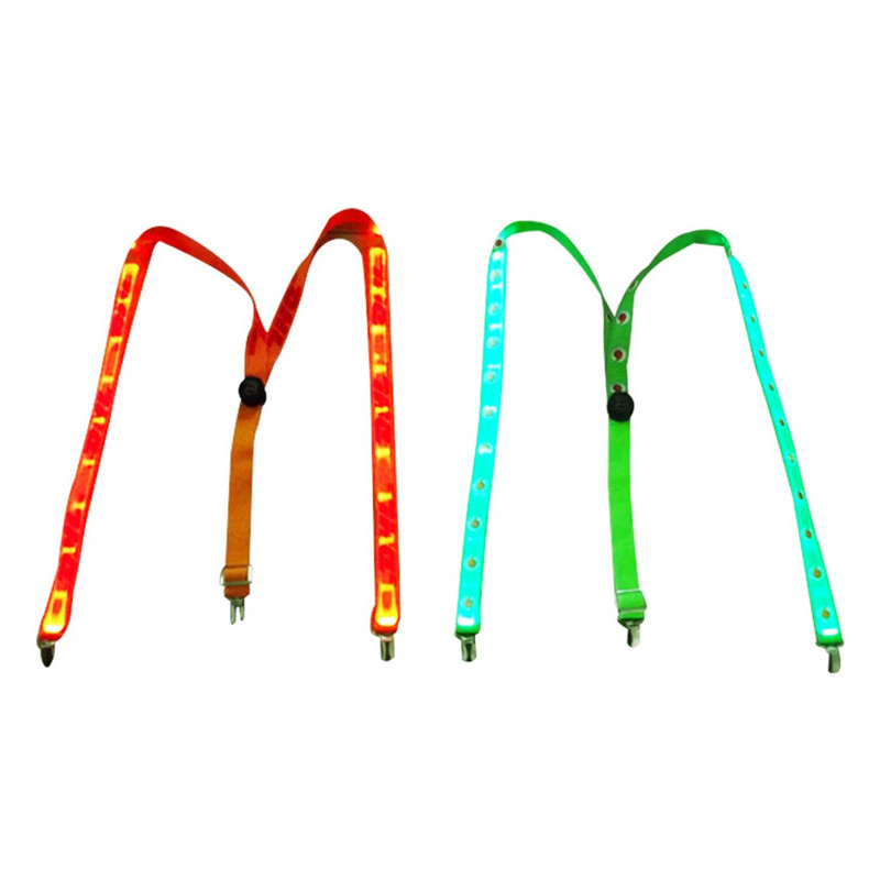 Ζαρτιέρες LED Φωτιστικό LED Παπιγιόν Φωτιζόμενες με κλιπ ζώνης με τιράντες Vintage καινοτόμο ελαστική ρυθμιζόμενη ανάρτηση για Club Patry