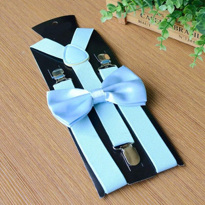 Bretele bărbați cu papion Set papion de modă Bretele băieți Femei Fete Bretele reglabile pentru cravate de nuntă Accesorii