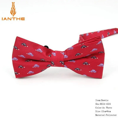 Potpuno novi stil muške leptir-mašne iz crtanih filmova za muškarce Poliester Jacquard leptir-mašna sa životinjama Vjenčana poslovna odijela Leptir-mašne Gravatas leptir