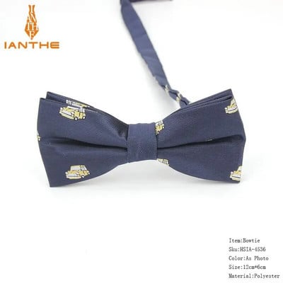 Potpuno novi stil muške leptir-mašne iz crtanih filmova za muškarce Poliester Jacquard leptir-mašna sa životinjama Vjenčana poslovna odijela Leptir-mašne Gravatas leptir