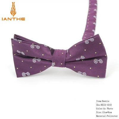 Potpuno novi stil muške leptir-mašne iz crtanih filmova za muškarce Poliester Jacquard leptir-mašna sa životinjama Vjenčana poslovna odijela Leptir-mašne Gravatas leptir