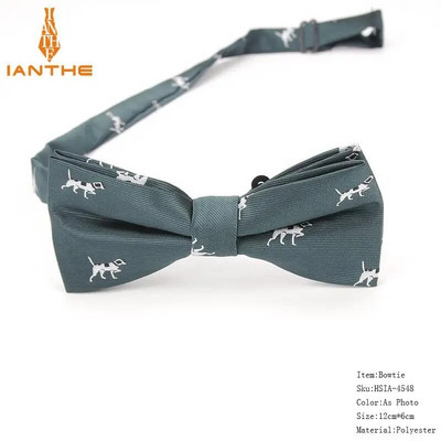 Potpuno novi stil muške leptir-mašne iz crtanih filmova za muškarce Poliester Jacquard leptir-mašna sa životinjama Vjenčana poslovna odijela Leptir-mašne Gravatas leptir