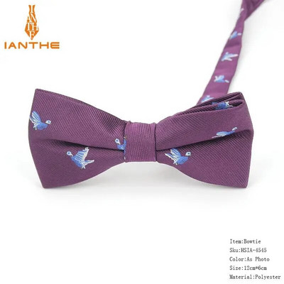 Potpuno novi stil muške leptir-mašne iz crtanih filmova za muškarce Poliester Jacquard leptir-mašna sa životinjama Vjenčana poslovna odijela Leptir-mašne Gravatas leptir