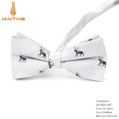 Potpuno novi stil muške leptir-mašne iz crtanih filmova za muškarce Poliester Jacquard leptir-mašna sa životinjama Vjenčana poslovna odijela Leptir-mašne Gravatas leptir