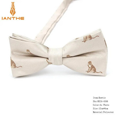 Potpuno novi stil muške leptir-mašne iz crtanih filmova za muškarce Poliester Jacquard leptir-mašna sa životinjama Vjenčana poslovna odijela Leptir-mašne Gravatas leptir