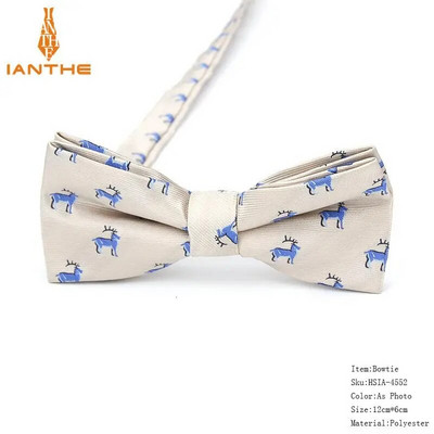 Potpuno novi stil muške leptir-mašne iz crtanih filmova za muškarce Poliester Jacquard leptir-mašna sa životinjama Vjenčana poslovna odijela Leptir-mašne Gravatas leptir