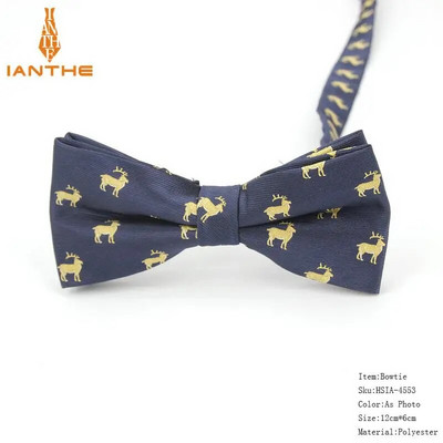 Potpuno novi stil muške leptir-mašne iz crtanih filmova za muškarce Poliester Jacquard leptir-mašna sa životinjama Vjenčana poslovna odijela Leptir-mašne Gravatas leptir
