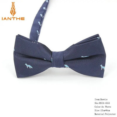 Potpuno novi stil muške leptir-mašne iz crtanih filmova za muškarce Poliester Jacquard leptir-mašna sa životinjama Vjenčana poslovna odijela Leptir-mašne Gravatas leptir