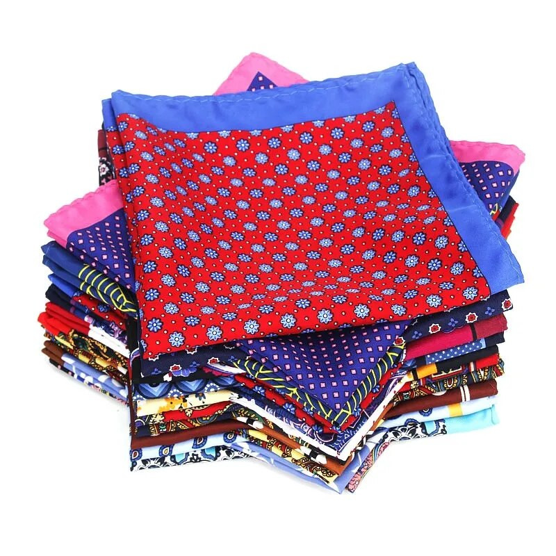 Nove modne muške maramice s džepnim kvadratom, popularne 32 X 32 cm velike muške maramice na prsima s paisley točkama za vjenčanje, muška odijela maramice