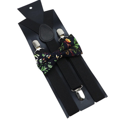 Seturi de bretele cu papion din bumbac, roșu vin, albastru, bretele elastice bărbați, femei, curele fluture, costum de nuntă, accesorii pentru fustă, cadou