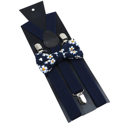 Seturi de bretele cu papion din bumbac, roșu vin, albastru, bretele elastice bărbați, femei, curele fluture, costum de nuntă, accesorii pentru fustă, cadou