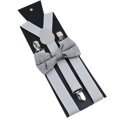 Seturi de bretele cu papion din bumbac, roșu vin, albastru, bretele elastice bărbați, femei, curele fluture, costum de nuntă, accesorii pentru fustă, cadou