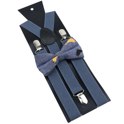 Seturi de bretele cu papion din bumbac, roșu vin, albastru, bretele elastice bărbați, femei, curele fluture, costum de nuntă, accesorii pentru fustă, cadou