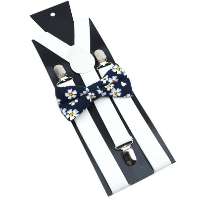 Seturi de bretele cu papion din bumbac, roșu vin, albastru, bretele elastice bărbați, femei, curele fluture, costum de nuntă, accesorii pentru fustă, cadou