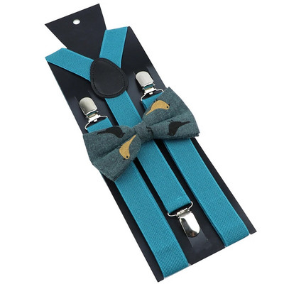 Seturi de bretele cu papion din bumbac, roșu vin, albastru, bretele elastice bărbați, femei, curele fluture, costum de nuntă, accesorii pentru fustă, cadou