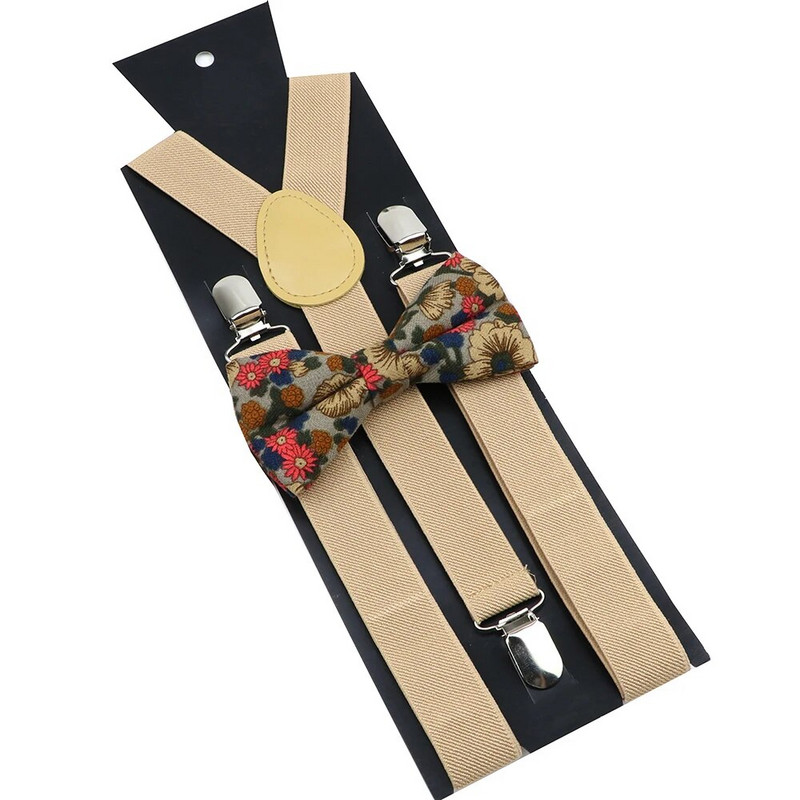 Seturi de bretele cu papion din bumbac, roșu vin, albastru, bretele elastice bărbați, femei, curele fluture, costum de nuntă, accesorii pentru fustă, cadou