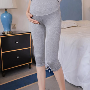 2024 Νέο καλοκαιρινό ψηλόμεσο κολάν έγκυος Μαύρο παντελόνι εγκυμοσύνης Capris Ρυθμιζόμενο παντελόνι μεγάλου μεγέθους για τη μητέρα