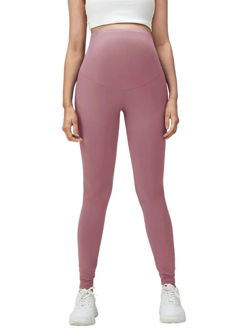 2023 m. rudens Moterų gimdymo treniruotės jogos kelnės Premama vienspalvės aukšto juosmens pilvo palaikymas sportiniai drabužiai antblauzdžiai nėščiosioms drabužiai