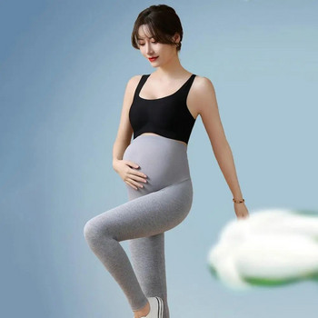 Поддържащи спортни панталони за бременни Стилни клинове Тесни панталони с висока талия за бременни жени с опора за корема Удобни