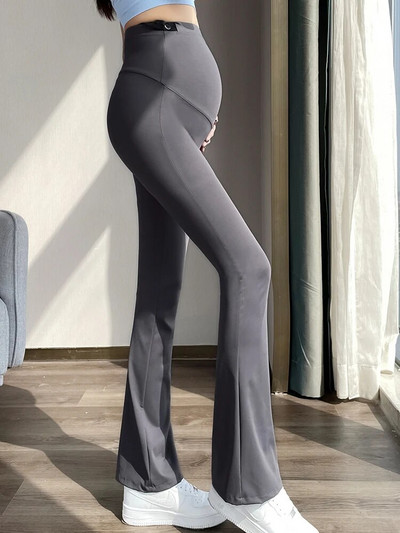 Клинове за бременни за бременни жени Йога клоширани панталони с висока талия Бременни дрехи