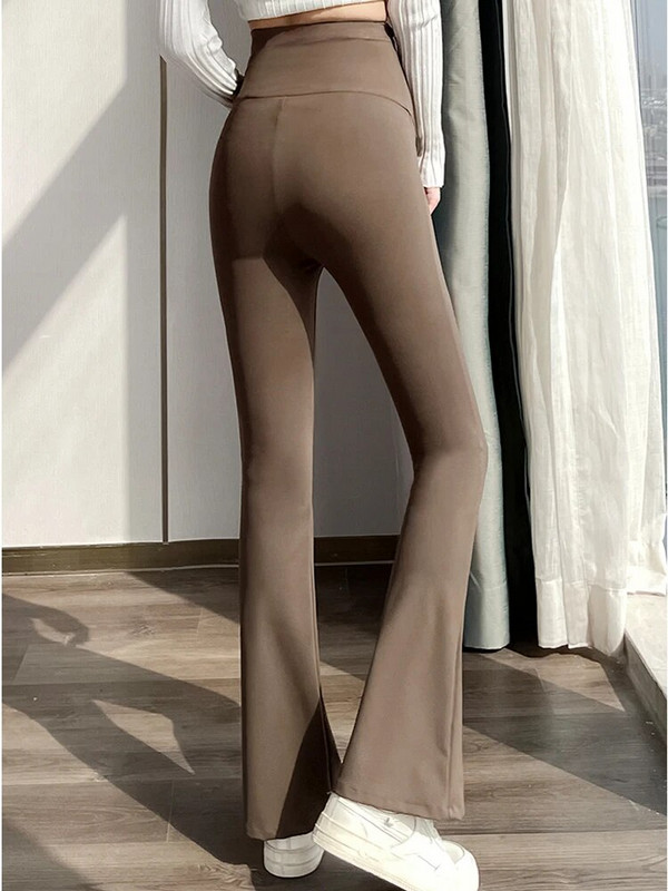 Nėščiųjų antblauzdžiai nėščiosioms Jogai platėjančios kelnės aukštu juosmeniu Nėštumo rūbai