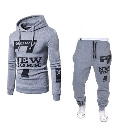 2023 Timp liber, primăvară și toamnă, pantaloni de pulover cu imprimare digitală, set sportiv personalizat pentru bărbați