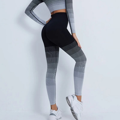 Gradient komplet odijela za treniranje sportske hlače Odjeća Odjeća za fitness Kompleti za jogu u teretani Trenirke Kompleti od 2 dijela ženska odjeća Set za vježbanje