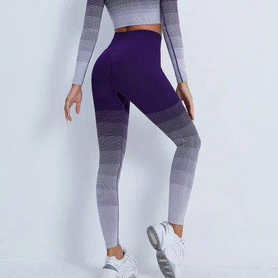 Gradient komplet odijela za treniranje sportske hlače Odjeća Odjeća za fitness Kompleti za jogu u teretani Trenirke Kompleti od 2 dijela ženska odjeća Set za vježbanje