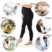 Kismama ruhák Leggings Magas derekú Terhesség Nadrág Hastámasz Jóga Külső viselet Vékony női leggins alakformáló nadrág