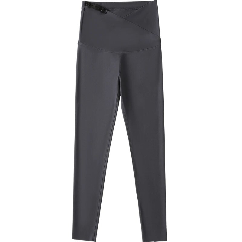 2023 m. pavasario Motinystės pilvo antblauzdžiai Kryžminiai žemu juosmeniu liesi nėščiųjų ryklio odos kelnės iki kulkšnies besitęsiančios nėščios moters jogos antblauzdžiai