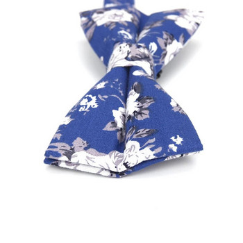 Ανδρικό παπιγιόν Ευέλικτο παπιγιόν Λείο γραβάτα Μαλακό 100% βαμβακερό διακοσμητικό σχέδιο πεταλούδας Paisley Flower print Ties λαιμού Cravata