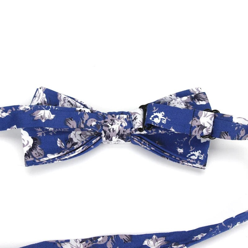 Vyriškas peteliškės lankstus peteliškės glotnus kaklaraištis, minkštas 100 % medvilnės drugelio dekoratyvinis raštas Paisley gėlėmis margintos kaklo kaklaraiščiai Cravata