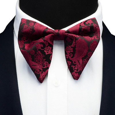 GUSLESON Modna leptir-mašna za muškarce, žene, klasična velika leptir-mašna za zabavu, vjenčanje, mašna za odrasle, muške leptir-mašne, kravate, crvena kravata