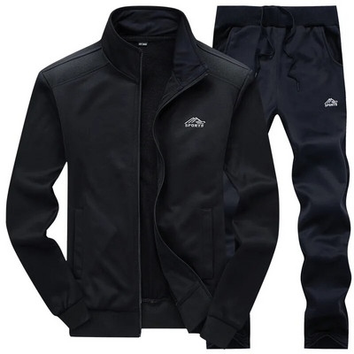 Trening pentru bărbați supradimensionat, 6XL, costum de jogging, broderie, pulovere, costum, îmbrăcăminte sport pentru bărbați, costume pentru bărbați, costum de gimnastică, A0F3688