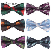 Ανδρικό παπιγιόν Κλασικό πουκάμισο παπιγιόν για άντρες Επαγγελματικός γάμος παπιγιόν για ενήλικες Floral παπιγιόν κοστούμια πεταλούδας Cravats παπιγιόν