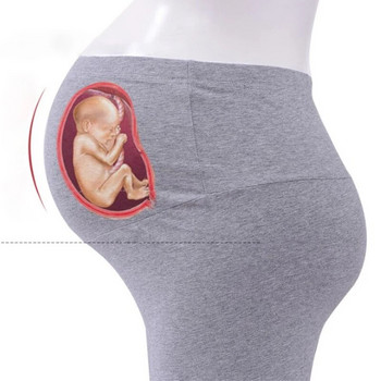 Ανοιξιάτικο φθινόπωρο ψηλόμεσο κολάν εγκυμοσύνης για έγκυες γυναίκες Βαμβακερό παντελόνι εγκυμοσύνης παντελόνι εγκυμοσύνης καλό Stretch ύφασμα
