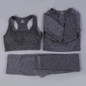 Bešavni set za jogu Odjeća za teretanu Ženska oprema za fitness Odjeća za vježbanje za žene Crop Top Sportski grudnjaci Tajice Žensko sportsko odijelo