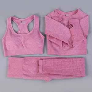 Bešavni set za jogu Odjeća za teretanu Ženska oprema za fitness Odjeća za vježbanje za žene Crop Top Sportski grudnjaci Tajice Žensko sportsko odijelo