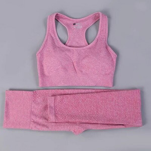 Bešavni set za jogu Odjeća za teretanu Ženska oprema za fitness Odjeća za vježbanje za žene Crop Top Sportski grudnjaci Tajice Žensko sportsko odijelo