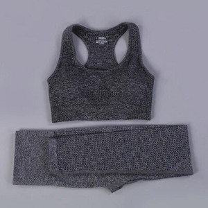 Bešavni set za jogu Odjeća za teretanu Ženska oprema za fitness Odjeća za vježbanje za žene Crop Top Sportski grudnjaci Tajice Žensko sportsko odijelo