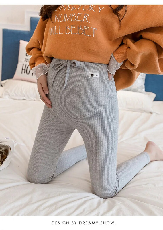 Aptemptos nėščiųjų laisvalaikio kelnės elastinės aukštu juosmeniu nėščiųjų sportinė apranga nėščiųjų fitneso kelnės