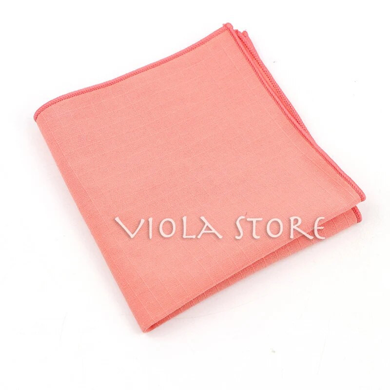 Culoare nouă, verde, roz, portocaliu, carouri dublu, din bumbac solid, batistă pentru bărbați, pătrat de buzunar, cadou de nuntă, accesoriu de petrecere