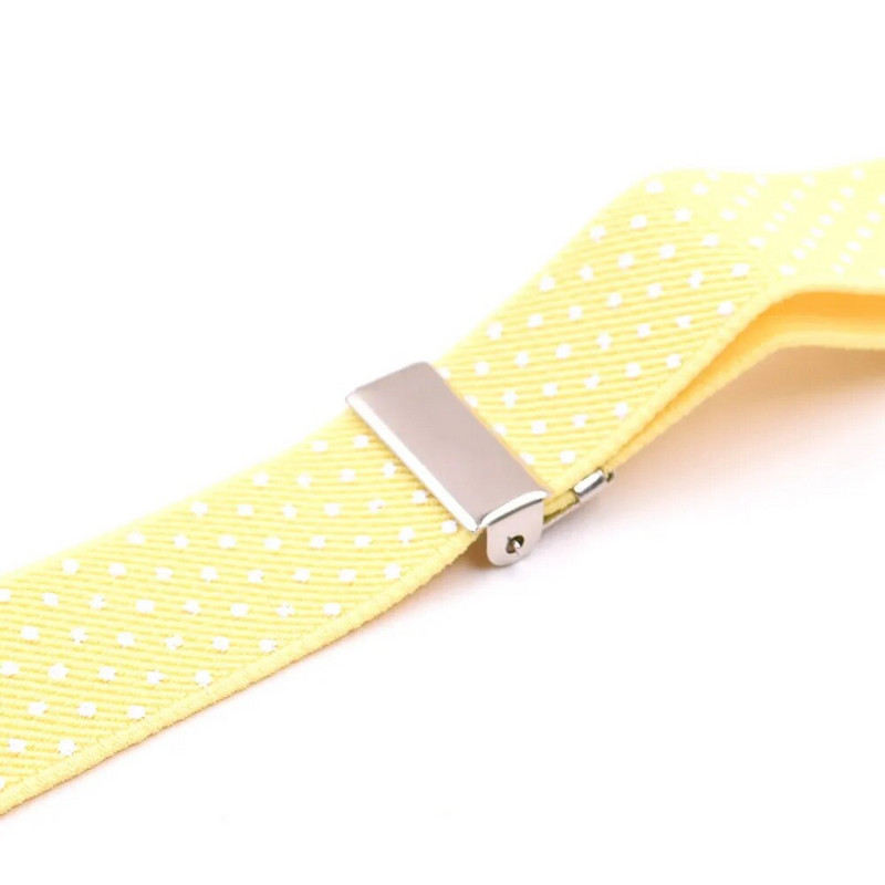 Set papion Europa și America pentru copii, cu 3 bretele cu cleme, cu clemă în formă de Y imprimată, portjartieră galbenă