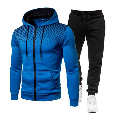 2024 Seturi pentru bărbați Hanorace+pantaloni Costume sportive de toamnă și iarnă Hanorace casual Trening Îmbrăcăminte sport Logo personalizat