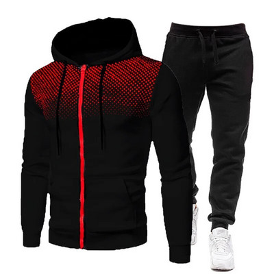 2024 Seturi pentru bărbați Hanorace+pantaloni Costume sportive de toamnă și iarnă Hanorace casual Trening Îmbrăcăminte sport Logo personalizat