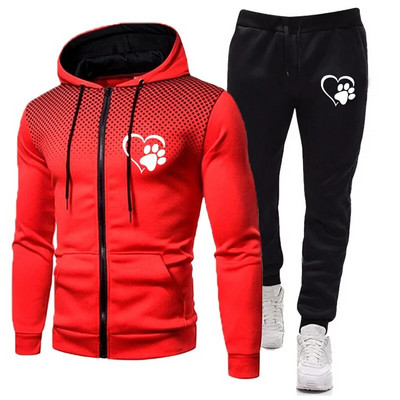 2024 Seturi pentru bărbați Hanorace+pantaloni Costume sportive de toamnă și iarnă Hanorace casual Trening Îmbrăcăminte sport Logo personalizat