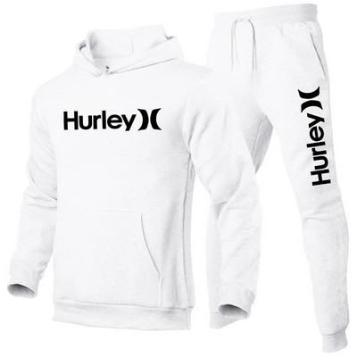Treninguri pentru bărbați, primăvară, toamnă, hanorac și pantaloni sport cu mânecă lungă, costum de jogging, de culoare uni, pentru iubitorii de golf, set de 2 piese pentru bărbați