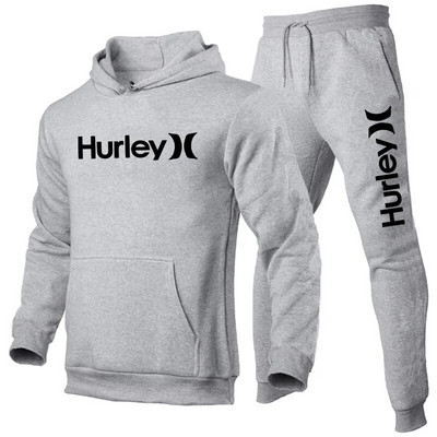 Treninguri pentru bărbați, primăvară, toamnă, hanorac și pantaloni sport cu mânecă lungă, costum de jogging, de culoare uni, pentru iubitorii de golf, set de 2 piese pentru bărbați