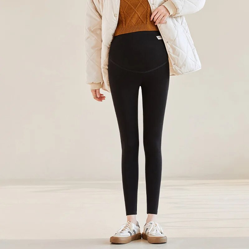 Moteriškos kelnės rudens pavasario aukštu juosmeniu medvilniniai antblauzdžiai nėščiai moteriai mamai Motinystės rūbai nėštumui