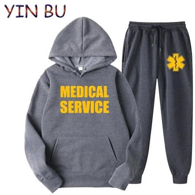 EMT Paramedic Servicii medicale de urgență Hanorace + pantaloni pentru bărbați Hanorac Seturi de trening Femei Haine bărbați Costume sport Topuri